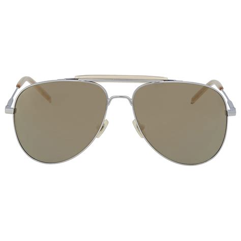 Saint Laurent Light Brown Pilot Sunglasses SL 85 006 55